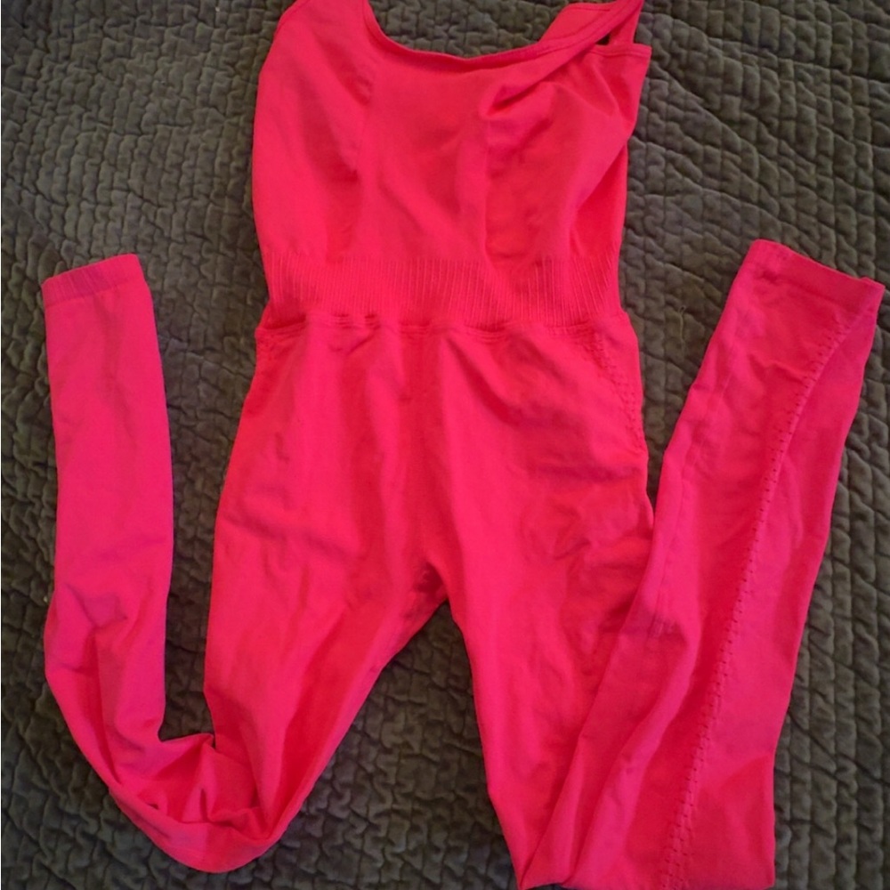 FP Movement by Free People Bright Pink Jumpsuit